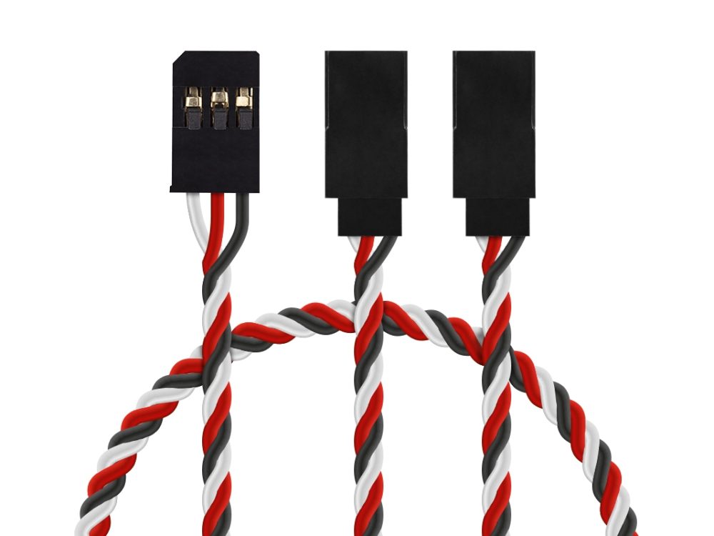 Y-Kabel verdrillt 15cm FUT (PVC) | # KAV36.2407