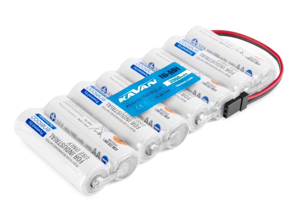 9.6V 2000AA Sanyo ENELOOP TX-JR 8-Zellen-Senderpack | # KAV33.1061808JR