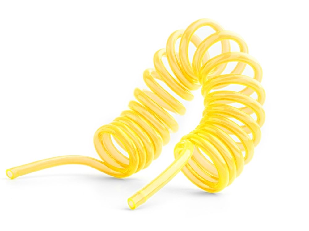 Gedrehter Benzinschlauch 5x3mm Gelb | # KAV50.1035Y