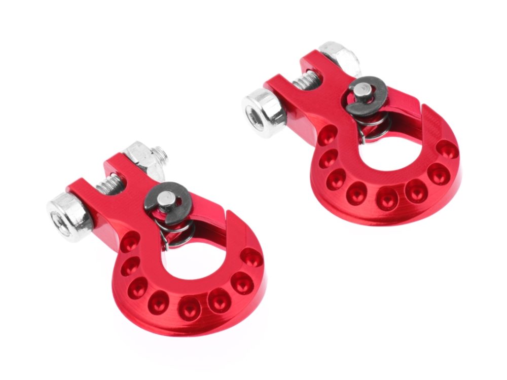 CNC Aluminium-Schlepphaken rot für RC-Crawler 1/10 | # KAV52.1.174