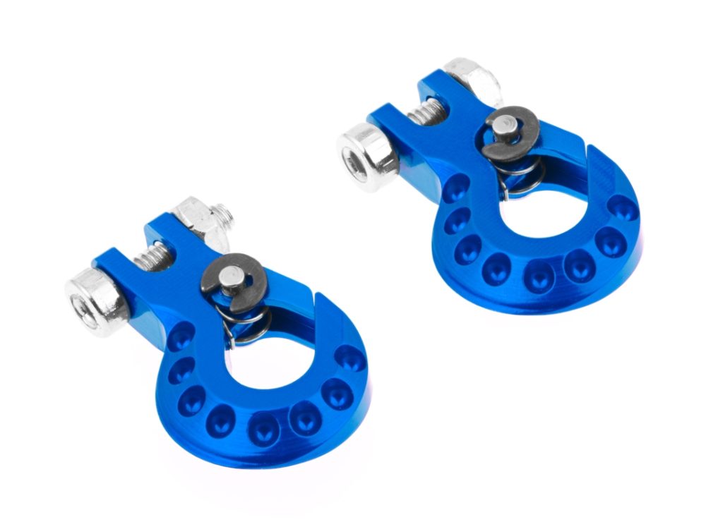 CNC Aluminium-Schlepphaken blau für RC-Crawler 1/10 | # KAV52.1.175