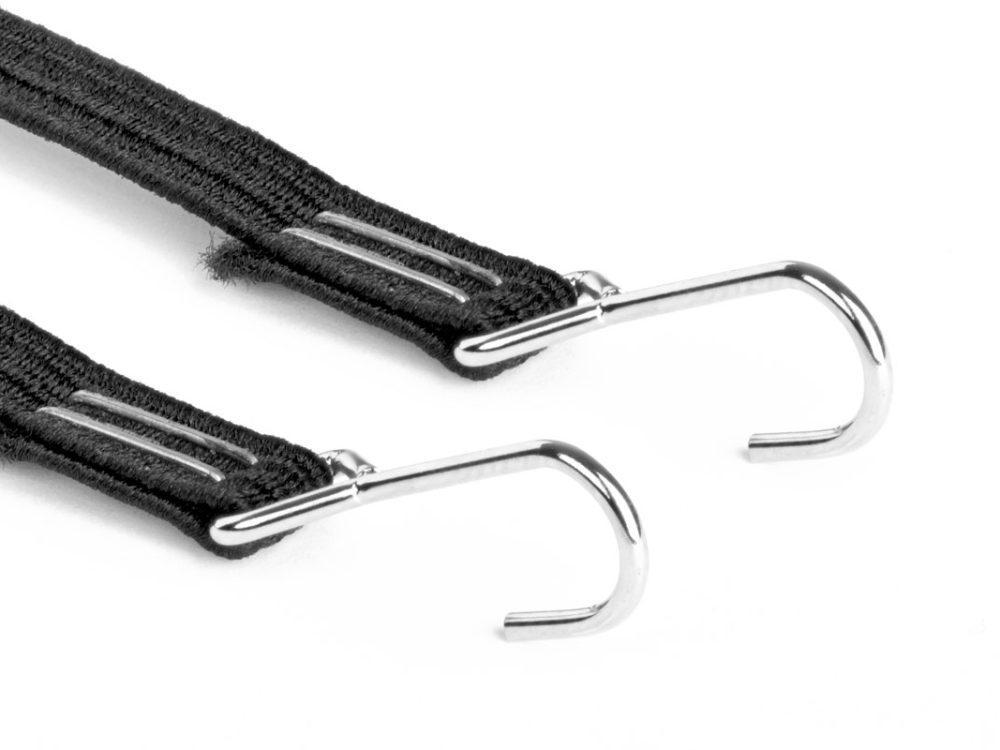 Schleppgurte mit Haken schwarz für RC-Crawler 2 Stück | # KAV52.1.208