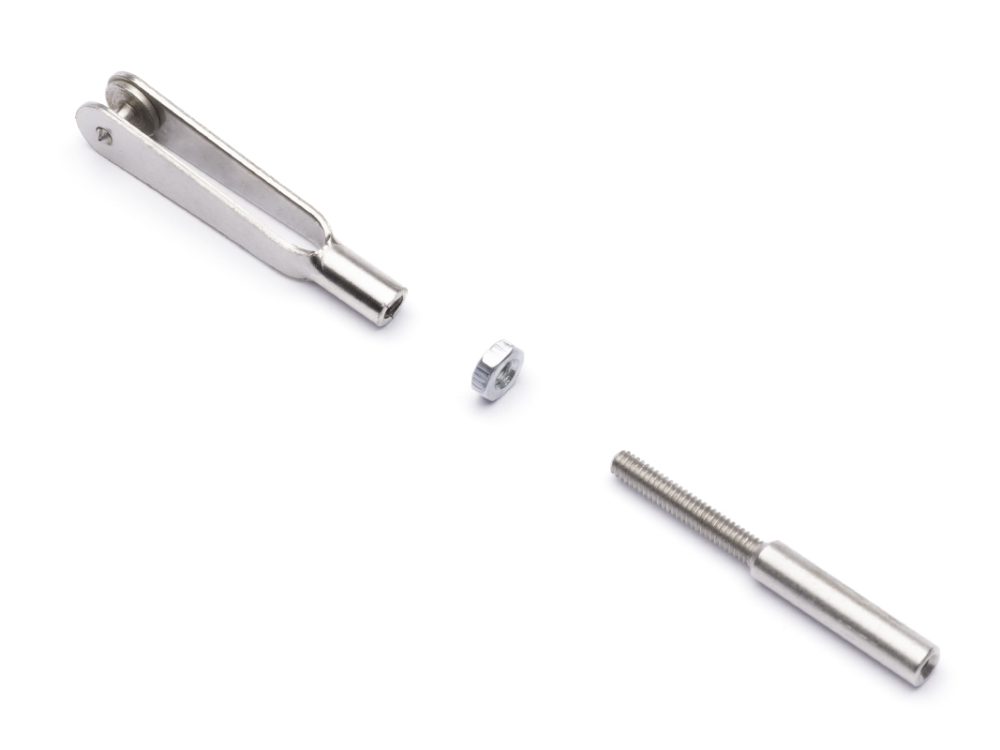 Matall Gabelkopf mit Gewindelöthülse 2