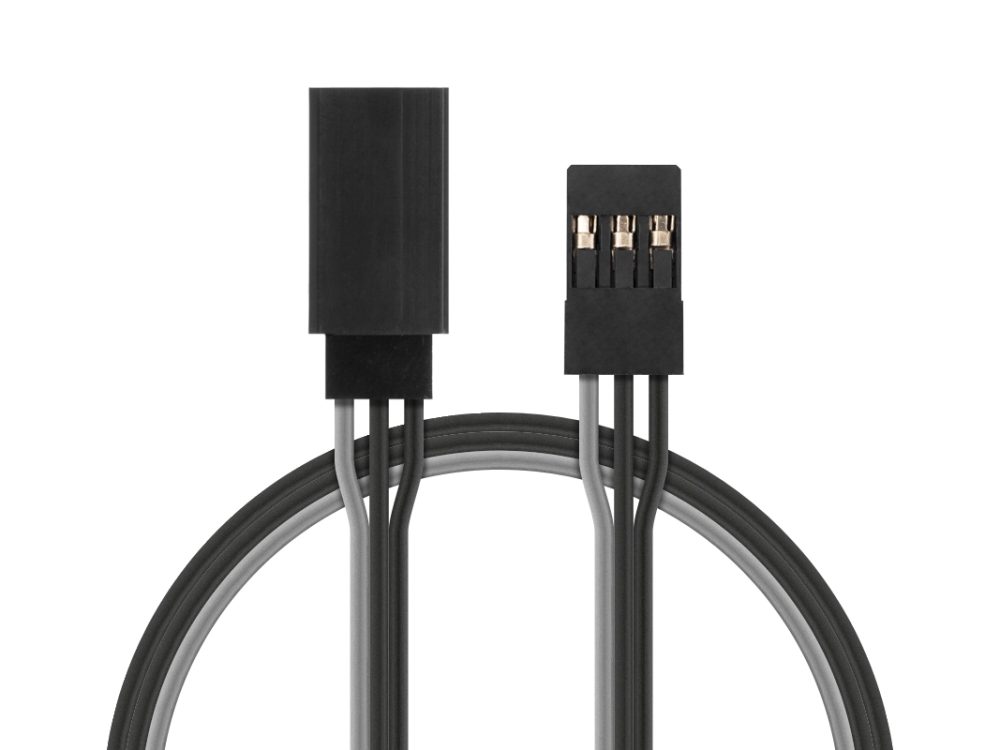 Verlängerungskabel Schwarz 15cm JR | # KAV36.2301