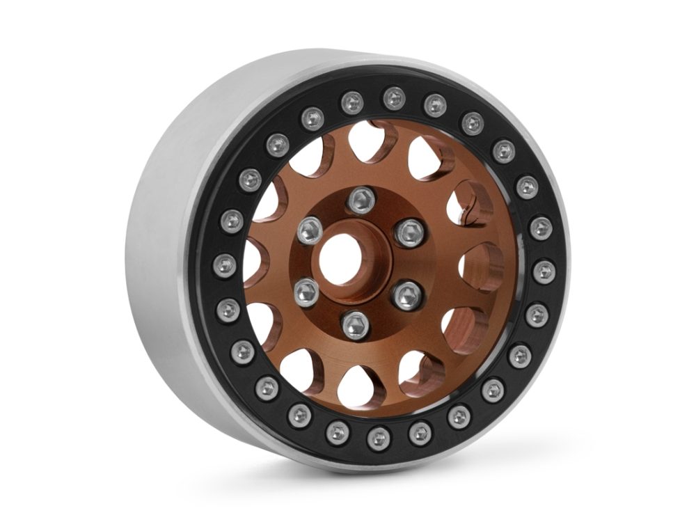 1.9" Aluminium-Beadlock-Felgen bronziert für RC-Crawler 1/10 (2 Stück) | # KAV52.2.004