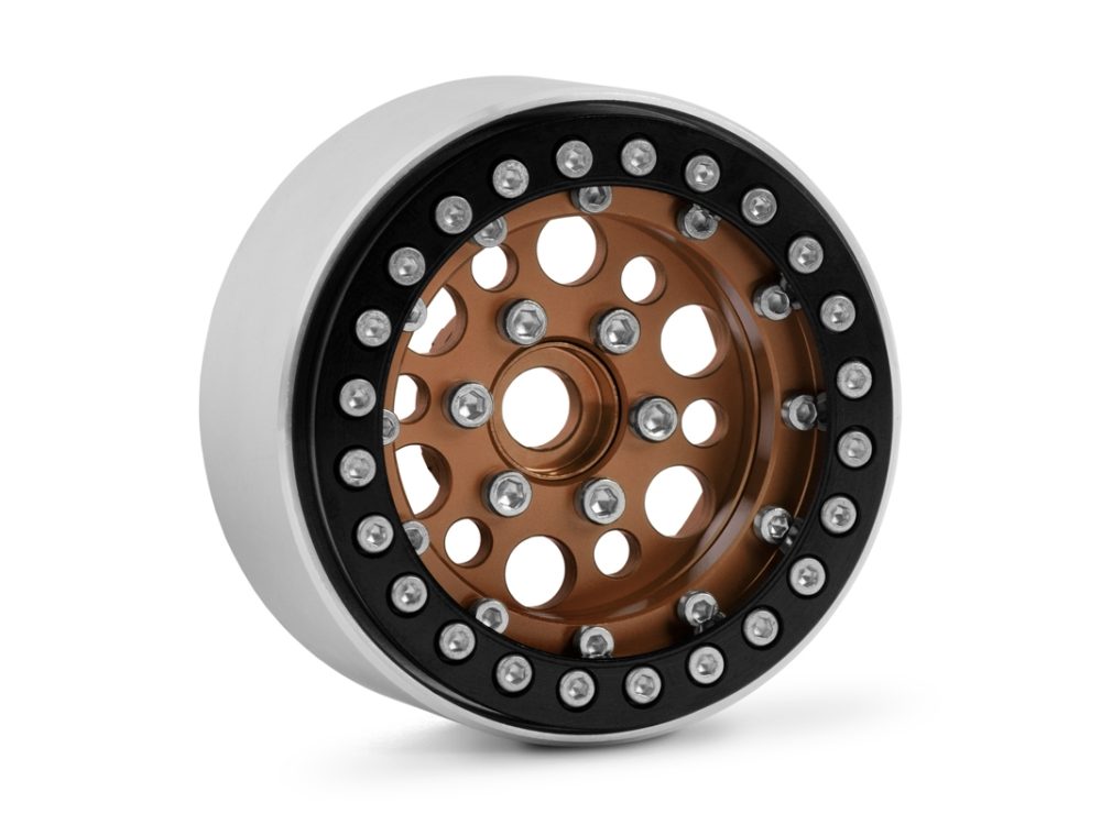 1.9" Aluminium-Beadlock-Felgen bronziert für RC-Crawler 1/10 (2 Stück) | # KAV52.2.009
