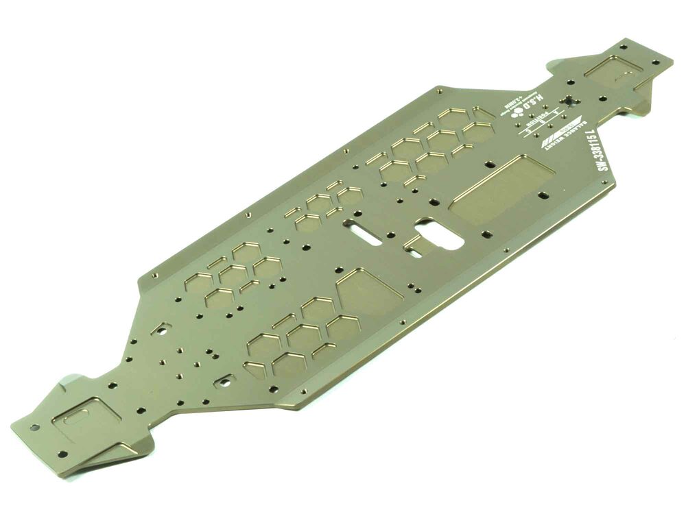 SWORKz T7075 Aluminium Bodenplatte Light (Opt+3mm) | # SW338115L